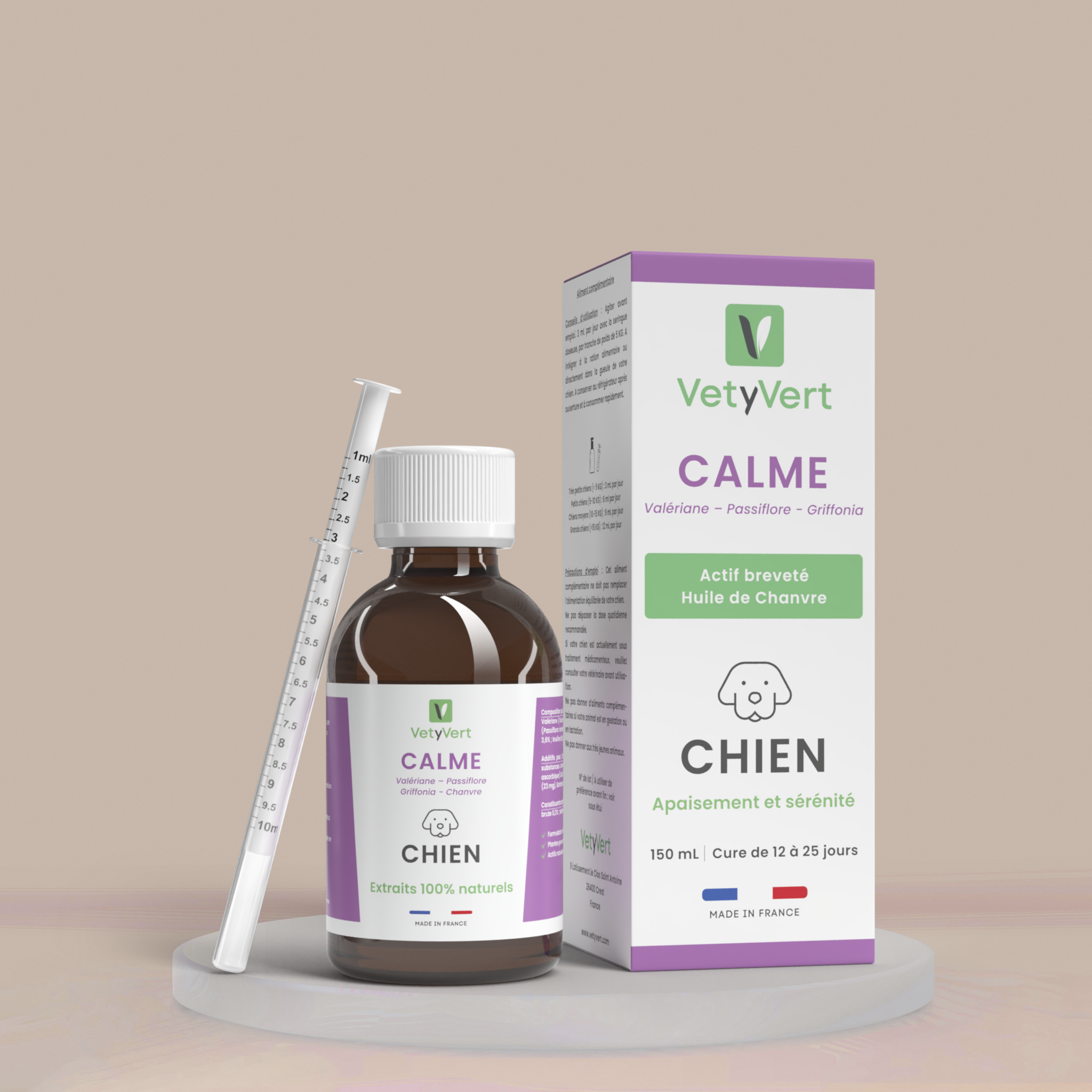 Calme chien : complément alimentaire naturel pour l’apaisement et la sérénité (anti-stress)