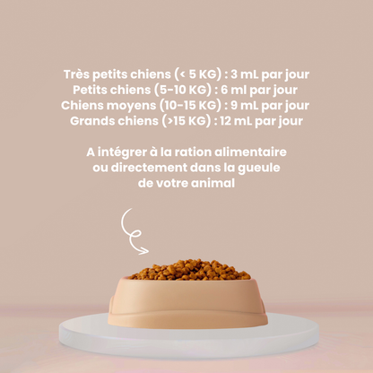 Peau & poils chien : complément alimentaire naturel pour une peau saine et un pelage brillant