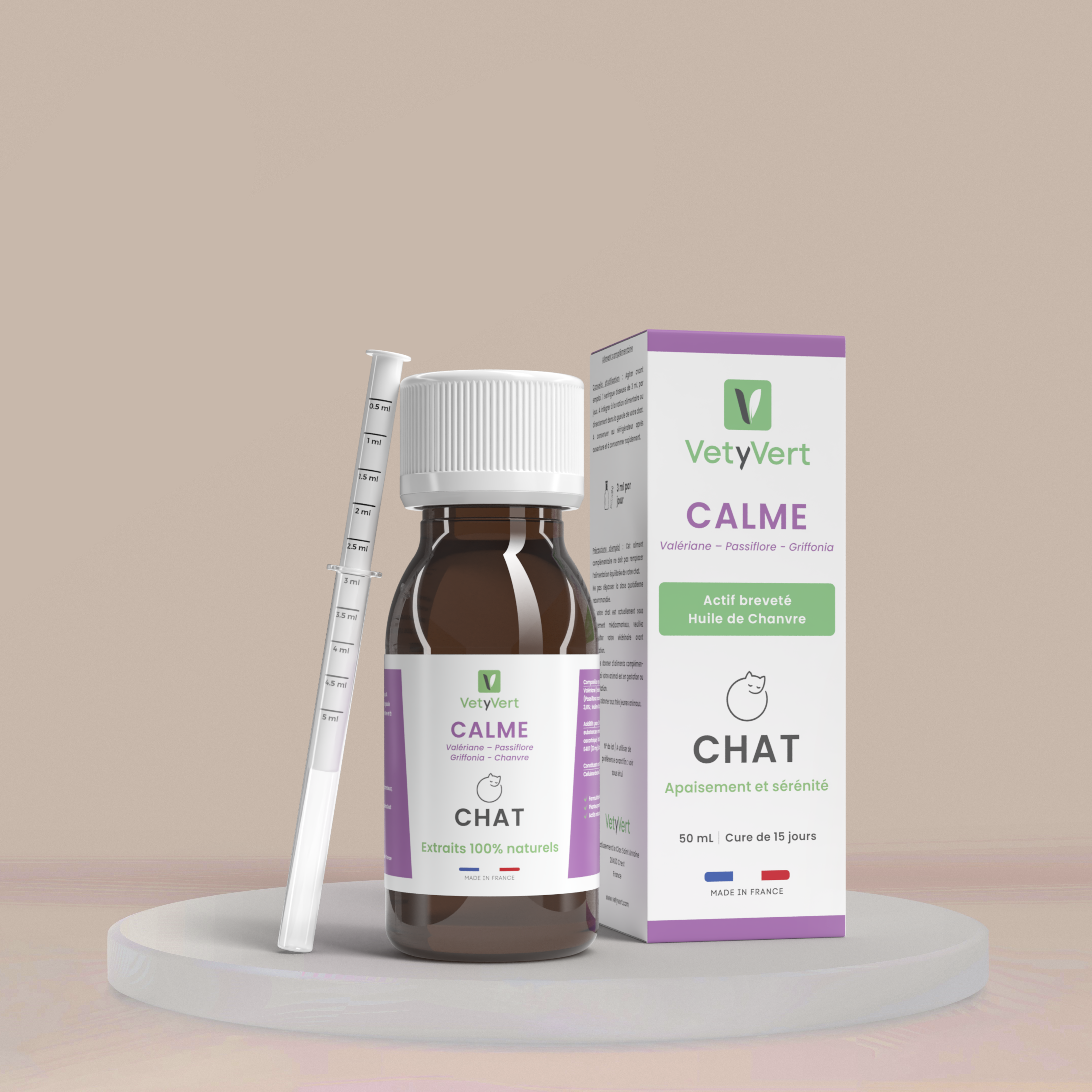 Calme chat : complément alimentaire naturel pour l’apaisement et la sérénité (anti-stress)
